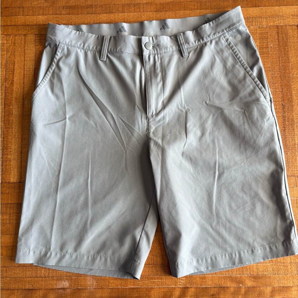 adidas Men's Light Gray Golf Shorts